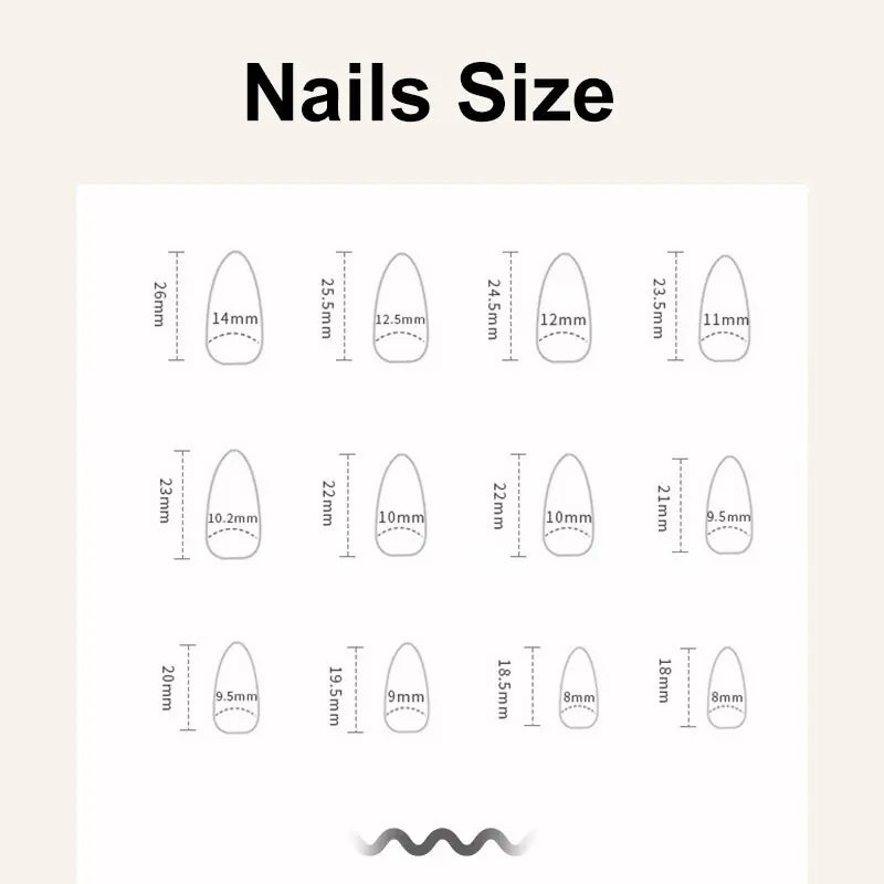 3d fake nails  Elevate Your Style with Short French Almond  TipsTrendy