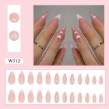 3d fake nails  Elevate Your Style with Short French Almond  TipsTrendy