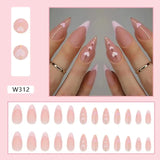 3d fake nails  Elevate Your Style with Short French Almond  TipsTrendy